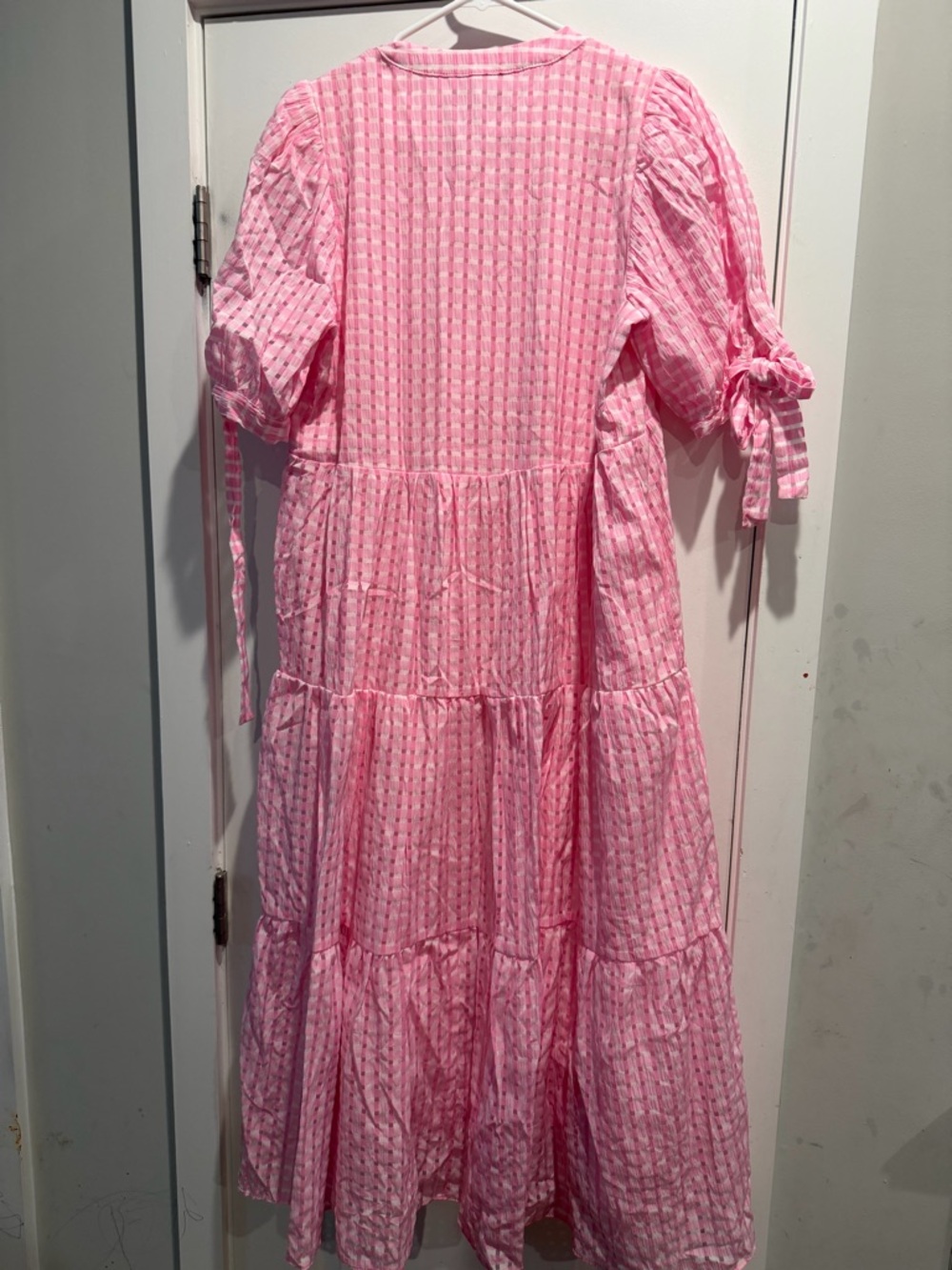 English Factory
Gingham Tiered Midi Dress Size L - Picture 8 of 10